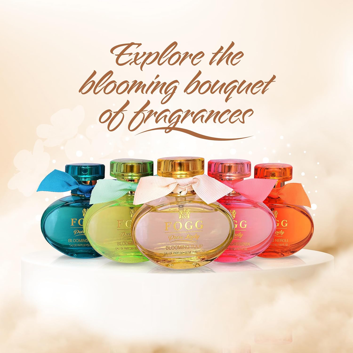 Fogg Scent Pure Lady Blooming Jasmine De Parfum For Women 50 ml 1.7 fl.oz. | Long-lasting Fresh & Powerful Fragrance Fogg Scent Pure Lady Blooming Jasmine De Parfum For Women 50 ml 1.7 fl.oz. | Long-lasting Fresh & Powerful Fragrance