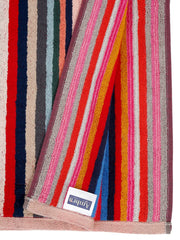 Ambra Linens Highly Absorbent Bath Towels 1 Kg | 100% Cotton, Soft & Plush All Seasons Use, Extra Large Size (Summer Striped)- Pack Of 2