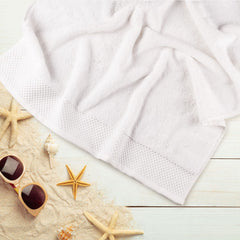 Spread Spain Bath Towels 800 Gsm | Micro Modal Large Size Super Absorbent & Soft Bath Towel (White)