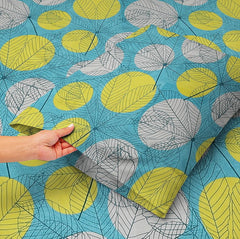 Double Bedsheet With 2 Matching Pillow Covers | 78x72+10 Inches, Sky Blue & Yellow - Soft Brushed Microfiber & Breathable & Wrinkle Free | All Round Elastic Fitted Bedsheet
