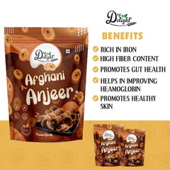 Nature's Premium Afghani Anjeer By Dry Delight 100gm, | Afghanistan Dried Figs Anjeer Nutrient-rich, Irresistibly Delicious Figs | 3.5 Ounce