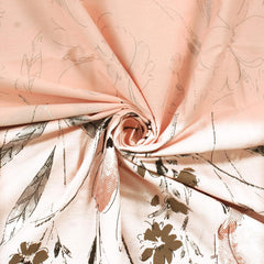 Bedsheet For King Size Bed With 2 Pillow Cover - 108 X 108 Inches, White & Peach | Ideal For All Seasons - Perfect For Gifting, Weddings, Anniversary