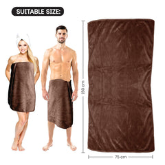 Housse Premium Microfiber Bath Towel 550 Gsm | Extra Large Quick Dry Towels Super Soft Plush | Ultra Absorbent For Home, Swimming, Sports, Travel (Cocca Brown)