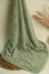 Hanker Ultra Luxury Large Size Plush Bath Towel 500 Gsm | Hearts Pattern Super, Very Soft On Skin, Luxurious Fabric, Pure Polyamide Bath Towel (Green)