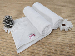 Pyaro Medium Size Bath Towel 900 Gsm | Spa & Gym Towel Sets, Fade Resistant, Ideal For Daily Use | Pack Of 2 (White)