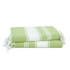 Lane Linen Turkish Bath Towel 699 Gsm | Oversized Towel Lightweight Beach Essentials For Women, Large Pool Towel- Jade Lime (2 Pack)