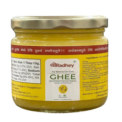 Natural A2 Bilona Gir Cow Ghee By ShreeRadhey | Good Source Of Protein Fiber Healthy Desi Ghee Perfect For Protact Eyesight | (300ml) 10.1 Ounce | Jar Pack