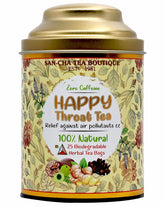 San-Cha Happy Throat Herbal Tea - 25 Biodegradable Pyramid Tea Bags | Relief Against Air Pollutants - Zero Caffeine, Rich In Vitamin C