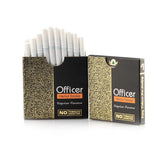 Aarogyam Herbals Officer Herbal Cigarette 100% Tobacco & Nicotine Fre Smoke For Relieve Stress & Mood Enhance Product - Regular Flavour 2 Packets 20 Sticks