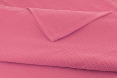 Casa Copenhagen Egyptian Cotton Waffle 1 Pcs Large Bath Towel 500 Gsm (Pink)
