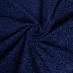 Welspun 100% Cotton Large 1 Bath + 1 Hand & 2 Face Towels 1000 Gsm | Dobby Solid Towel Combo Set (Dark Blue)
