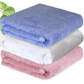 Heelium Bamboo Bath Towel | Lightweight & Quick Drying | Ultra Absorbent Towel 400 Gsm | Pack Of 3 - Peach, Iris, White