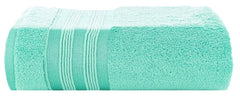 Casa Copenhagen Egyptian Cotton Zero Twist 1 Pcs Large Bath Towel 500 Gsm (Aque Blue)