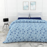 1 Double Bedsheet With 2 Pillow Covers - 88 X 90 Inches, Nile Blue | Queen Size Double Bedsheet Cotton | Ideal For Everyday Use