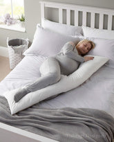 Microfiber Long Body Pillow For Pregnancy, Side Sleeping, Size - 18 X 54 Inch | Multipurpose Pregnancy Maternity Pillow, For Cuddle, Lightweight, Adjustable Pillow, Full Body Support