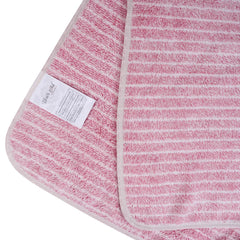 Black Gold The Finer Touch Microfiber Striped Hand Towel 600 Gsm | Soft & Quick Dry, Lightweight & Absorbent Face Towel (Pink) - Pack Of 3