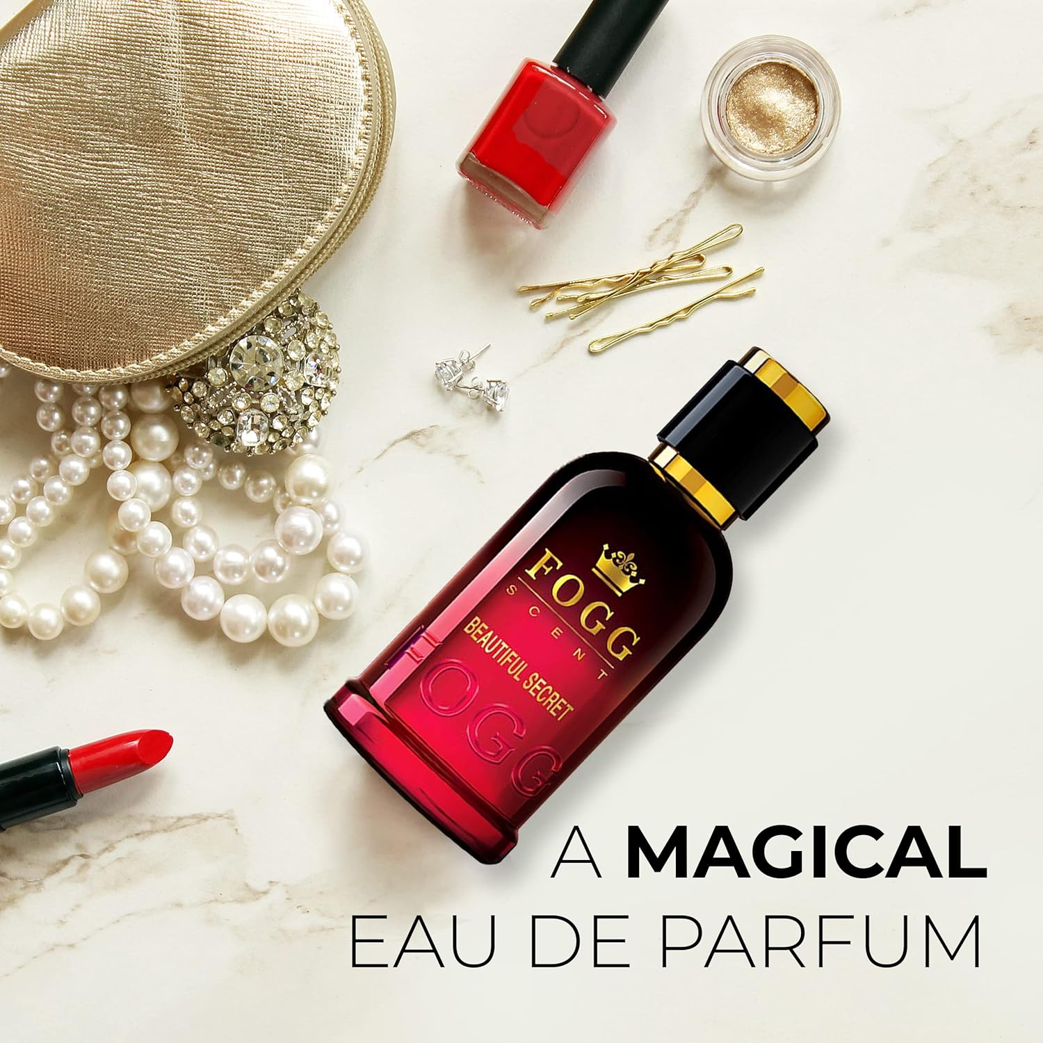 Fogg Beautiful Secret Scent Eau De Parfum For Women 100 Ml 3.4 Fl.oz. | Long-lasting Fresh & Floral Fragrance Fogg Beautiful Secret Scent Eau De Parfum For Women 100 Ml 3.4 Fl.oz. | Long-lasting Fresh & Floral Fragrance