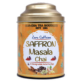 San-Cha Saffron Masala Chai - 25 Biodegradable Herbal Tea Bags | Kesar Chai Without Caffeine - Real Kashmir Saffron Blend | Promotes Better Digestion & Supports Immunity