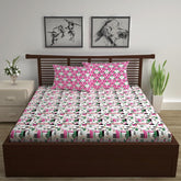 Soft Cotton Double Bedsheet With 2 Pillow Covers | 87 X 100 Inches, Multicolor - Soft & Breathable Fabric | Comfortable For Daily Use