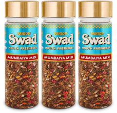 Panjon Swad Mumbaiya Mix Mukhwas 390gm, (130gm *3 Bottles) | Perfect For After-Meal Snack