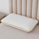 Orthopedic Memory Foam Pillow For Better Shoulder, Neck Support, Standard Size - 25x16 Inches | White, Bamboo Fabric, Bed Pillow, Perfect For Side Sleepers - 1 Piece