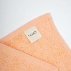 Musa Banana Hand Towels 400 Gsm | Terry Hand Towel For Wash Basin Kitchen Gym Towel For Men (Peach Fuzz) -Set Of 3