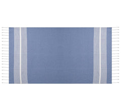 Dolce Casa 100% Cotton Turkish Fouta Towel 400 Gsm | Extra Large Full Size Cotton Bath Towel (Dark Blue)