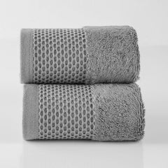 Spread Spain Hand Towels 500 Gsm | Micro Modal Large Size Highly Absorbent Soft Quick Dry Hand Towel (Grey) - 2 Pcs