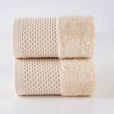 Spread Spain Hand Towels 500 Gsm | Micro Modal Large Size Highly Absorbent Soft Quick Dry Hand Towel (Light Beige) - 2 Pcs