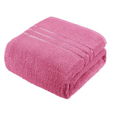 T Trendy Mart Bath Towel Large Size 450 Gsm | Quick Dry 100% Cotton Bath Towels For Men, Women & Kids (Pink)