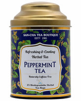San-Cha Peppermint Herbal Tea - 25 Biodegradable Herbal Tea Bags | Refreshing & Cooling Herbal Tea - Caffeine Free, Environment Friendly