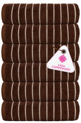 Casa Copenhagen Egyptian Cotton Ecstatic Hand Towel 740 Gsm (Brown)- 6 Pcs
