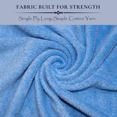Rangoli 100% Cotton Fibre 1 Bath & 2 Hand Towel 900 Gsm | Highly Durable & Absorbent Towel | Skin-Friendly & Quick Drying Luxury Towels (Sky Blue) - Pack Of 3