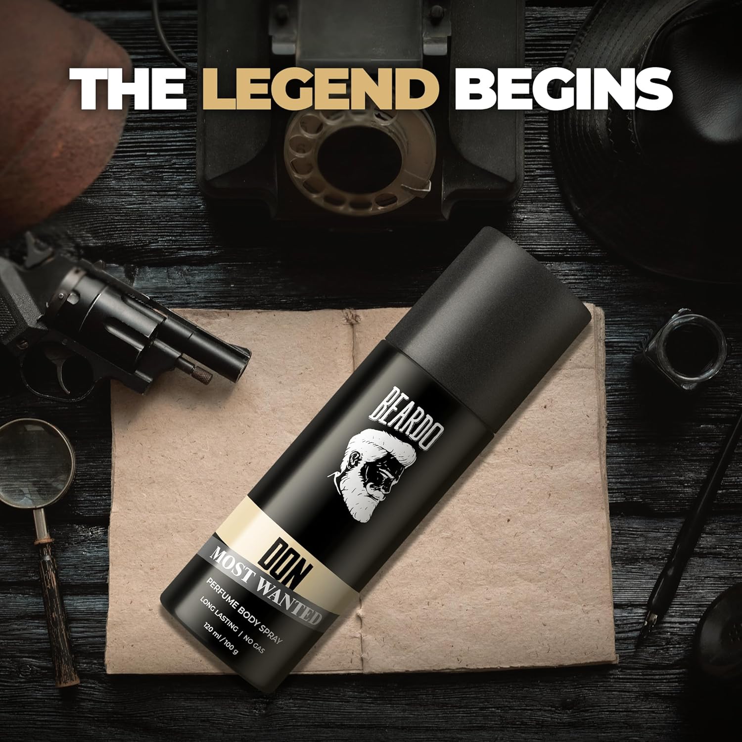 Beardo Mafia, Don Most Wanted & Whisky Smoke Long Lasting Perfume Body Spray 360ml 12.1 Fl.oz. | Set Of 3 For Men Beardo Mafia, Don Most Wanted & Whisky Smoke Long Lasting Perfume Body Spray 360ml 12.1 Fl.oz. | Set Of 3 For Men