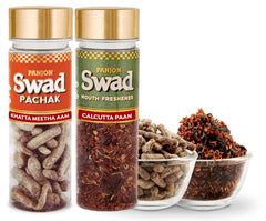 Panjon Swad Pachak Khatta Mitha Aam & Mukhwas Dry Calcutta Paan 230gm, (115gm *2 Bottle)