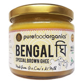 Natural Gir Cow'S A2 Bengal Special Brown Ghee By Purefoodorganics | Traditional Hand-Churned, Vedic Bilona Healthy Desi Cow Ghee | (250ml) 8.4 Ounce | Jar Pack