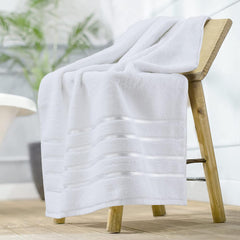 Spread Spain 100% Cotton Hand Towel 600 Gsm | Soft, Fluffy, Super Absorbent & Quick Dry Towels For Pool, Spa & Gym (White)