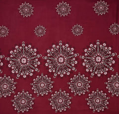 Double Bedsheet Queen Size Elastic Fitted With 2 Pillow Cover - 60 X 78 + 8 Inches, Maroon | Resistance & Wrinkle Recovery