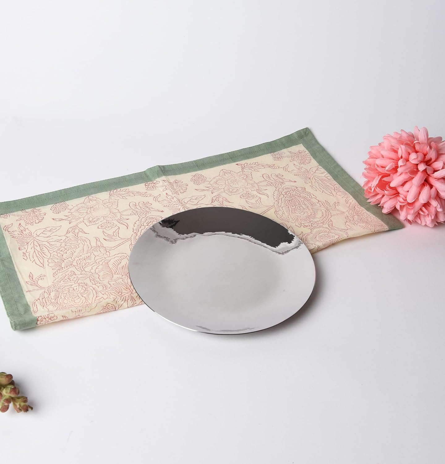 Chrome Stainless Steel Quarter Plate - Rose Quartz Series | Salad & Snacks Plates - Serve Ware, Dinnerware & Tableware Chrome Stainless Steel Quarter Plate - Rose Quartz Series | Salad & Snacks Plates - Serve Ware, Dinnerware & Tableware