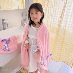Maxoshine Microfiber Kids Bath Towels Quick Dry Super Absorbent Super Soft Bath Towel For Babies Toddler-Baby Towel For Boys & Girls (Pink)