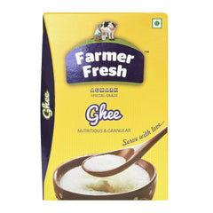 Organic Agmark Ghee By Farmer Fresh | Rich Flavor & Authentic Taste Perfect For Cooking, Frying | (1 Litr) 33.8 Ounce | Box Pack