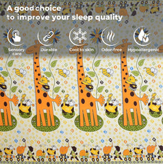Kids Single Bedsheet Set With 1 Pillow Covers (60 X 90 Inches) Yellow | Durable & Long-Lasting | 144 Thread Count | Wrinkle Free