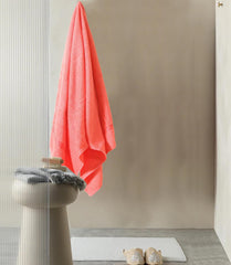 Fash Home International Quick Dry Star Border Bath Towel 500 Gsm | Soft & Absorbent Solid Bath Towel Lightweight & Skin-Friendly Towel For Everyday Use (1 Pcs) - Red