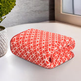 Heart Home Microfiber Soft Face Towels 250 Gsm | Quick Dry & Absorbent Hanging Hand Towels Circle - Red