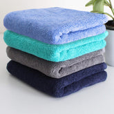 Heelium Bamboo Hand Towel 800 Gsm | Ultra Absorbent & Anti-Bacterial 3x Softer Than Cotton Towels (Blue, Grey, Teal, Iris)- Pack Of 4