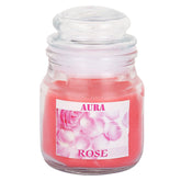 ROSE FRAGRANCE JAR WAX CANDLE SET OF 2 | PERFECT FOR FESTIVE CELEBBRATION CANDLE