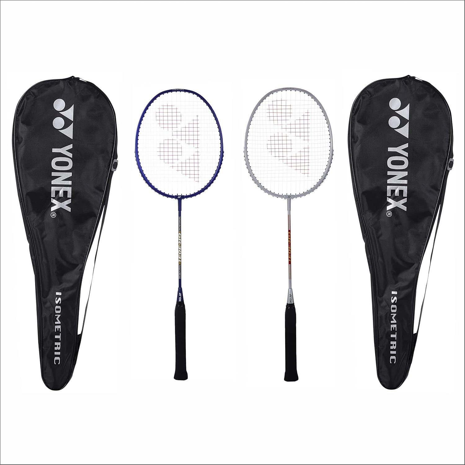 Yonex GR 303i Aluminium Badminton Racquet, Grip Size - 4 1/4 Inches, Colour - Blue & Silver, Pack Of 2 Yonex GR 303i Aluminium Badminton Racquet, Grip Size - 4 1/4 Inches, Colour - Blue & Silver, Pack Of 2