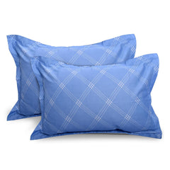 Premium Cotton Bedsheet For Double Bed King Size With 2 Pillow Covers - (108 X 108 Inches) Blue | Ideal For All Season Comfortable Bedsheet