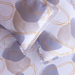 Soft Bedsheets For Queen Size With Two Pillow Cover - 90 X 100 Inches, White & Mustard | Lightweight, Soft, Skin Friendly - Durable Bedsheets For Everyday Comfort