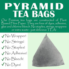 The Tea Trove Organic Butterfly Pea Herbal Tea Bags In Resealable Pouch - 30 Pyramid Tea Bags | Eco-Friendly Aprajita Flower Tea Bag - Blue Pea Flower Tea Coolers, Cocktails | Caffeine Free